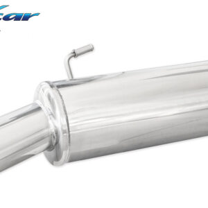 INOX CAR -  POSTERIORE CON USCITA SINGOLA OVALE PEUGEOT 206 CC 2.0 16V 136CV 2001-2004