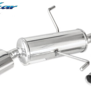 INOX CAR -  POSTERIORE CON USCITA SINGOLA OVALE PEUGEOT 206 SW 1.6 16V (110CV) 2002