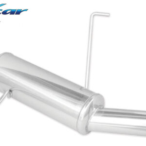 INOX CAR -  POSTERIORE CON USCITA SINGOLA DIAM.80 PEUGEOT 206 SW 2.0 16V 136CV 2002-2004