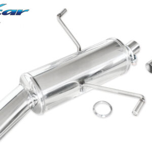 INOX CAR -  POSTERIORE CON USCITA SINGOLA OVALE PEUGEOT 206 SW 2.0 16V 136CV 2002-2004