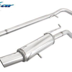 INOX CAR -  TUBO CENTRALE DIRETTO + POSTERIORE CON USCITA DIAM. 100 RACING PEUGEOT 207 1.6 16V GTI (175CV) 2007