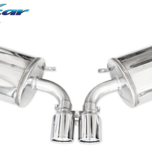 INOX CAR - POSTERIORE CON USCITA CENTRALE 2 X DIAM.90 X-RACE PORSCHE BOXSTER 981 2.7 (265CV) CABRIO 2014