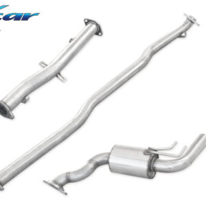 INOX CAR - TUBO SOSTITUZIONE CATALIZZATORE + TUBO CENTRALE DIRETTO + POSTERIORE MITSUBISHI LANCER EVO X 2.0 TURBO 295CV 2009