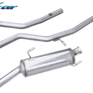 INOX CAR -  TUBO SOSTITUZIONE CATALIZZATORE + TUBO CENTRALE DIRETTO + POSTERIORE PEUGEOT 206 GTI 2.0 16V (136CV) 1999-2004