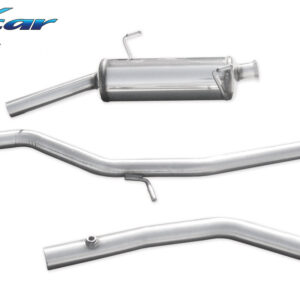INOX CAR - TUBO SOSTITUZIONE CATALIZZATORE + TUBO CENTRALE DIRETTO + POSTERIORE PEUGEOT 206 GT WRC 135CV