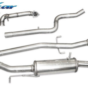 INOX CAR - TUBO SOSTITUZIONE CATALIZZATORE + TUBO CENTRALE DIRETTO + POSTERIORE PEUGEOT 208 GTI 1.6 16V TURBO (200CV) 2013