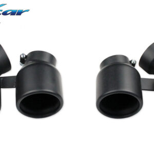 INOX CAR - USCITE 2 X DIAM.90 BLACK CERAMIC DX+SX PORSCHE 911 SERIE 991 CARRERA TURBO 3.8 (540CV) 2016