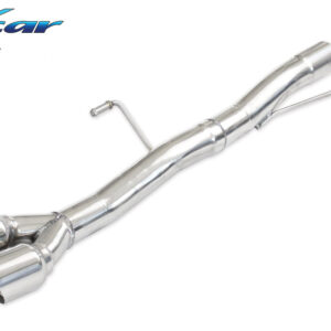 INOX CAR - POSTERIORE SENZA SILENZIATORE CON USCITA 2 X DIAM. 80 RACING PEUGEOT RCZ 1.6 THP (200CV) 2010