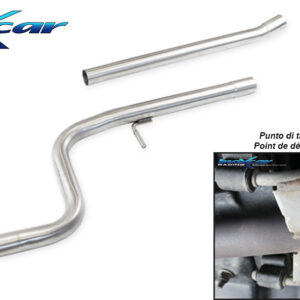 INOX CAR - TUBO CENTRALE DIRETTO PEUGEOT 208 GTI 1.6 16V TURBO (200CV) 2013
