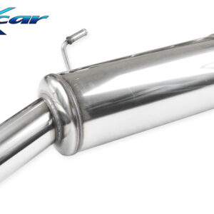 INOX CAR -  POSTERIORE CON USCITA SINGOLA DIAM. 90 RALLY PEUGEOT 206 CC 2.0 16V 136CV 2001-2004
