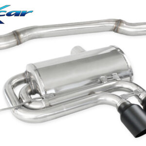 INOX CAR - POSTERIORE CON USCITA CENTRALE 2 X DIAM. 90 BLACK CERAMIC MINI COOPER JCW F57 2.0 231CV CABRIO 2020-2024