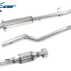 INOX CAR - TUBO INTERMEDIO + TUBO CENTRALE SILENZIATO + POSTERIORE CON CATALIZZATORE 100 CPSI PEUGEOT 208 R2B 1.6 (135CV)