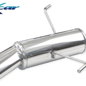 INOX CAR -  POSTERIORE CON USCITA SINGOLA OVALE PEUGEOT 206 SW 2.0 HDI (90CV) 2002-2005