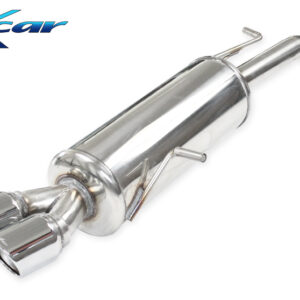 INOX CAR -  POSTERIORE CON USCITA 2 X DIAM. 80 X-RACE PEUGEOT 207 1.6 16V GTI (175CV) 2007