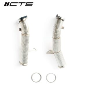 CTS Turbo race downpipe set for Mercedes Benz C43 C400 C450 E43 E400 E450 with M276 engine