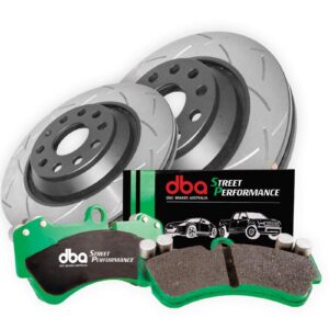Brake Kit - 4000 Series T3 Slotted & Street Performance Brake Pads (2x DBA42809S + DB2384SP)