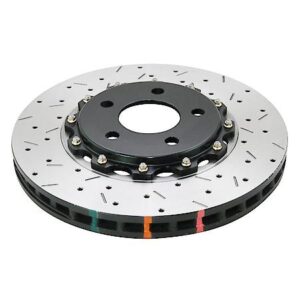 DBA - 5000 series - Crossed Drilled & Slotted 2-Piece Black Hat