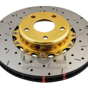 5000 series - Crossed Drilled & Slotted 2-Piece Gold Hat
