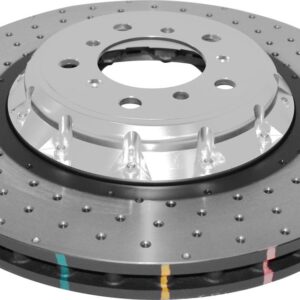 DBA - 5000 series - Crossed Drilled & Dimpled Silver Hat