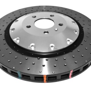 DBA - 5000 series - Crossed Drilled & Dimpled Silver Hat