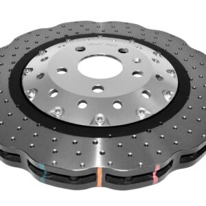 DBA - 5000 series - Crossed Drilled & Dimpled Silver Hat