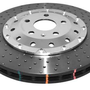 DBA - 5000 series - Crossed Drilled & Dimpled Silver Hat