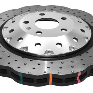 DBA - 5000 series - Crossed Drilled & Dimpled Silver Hat