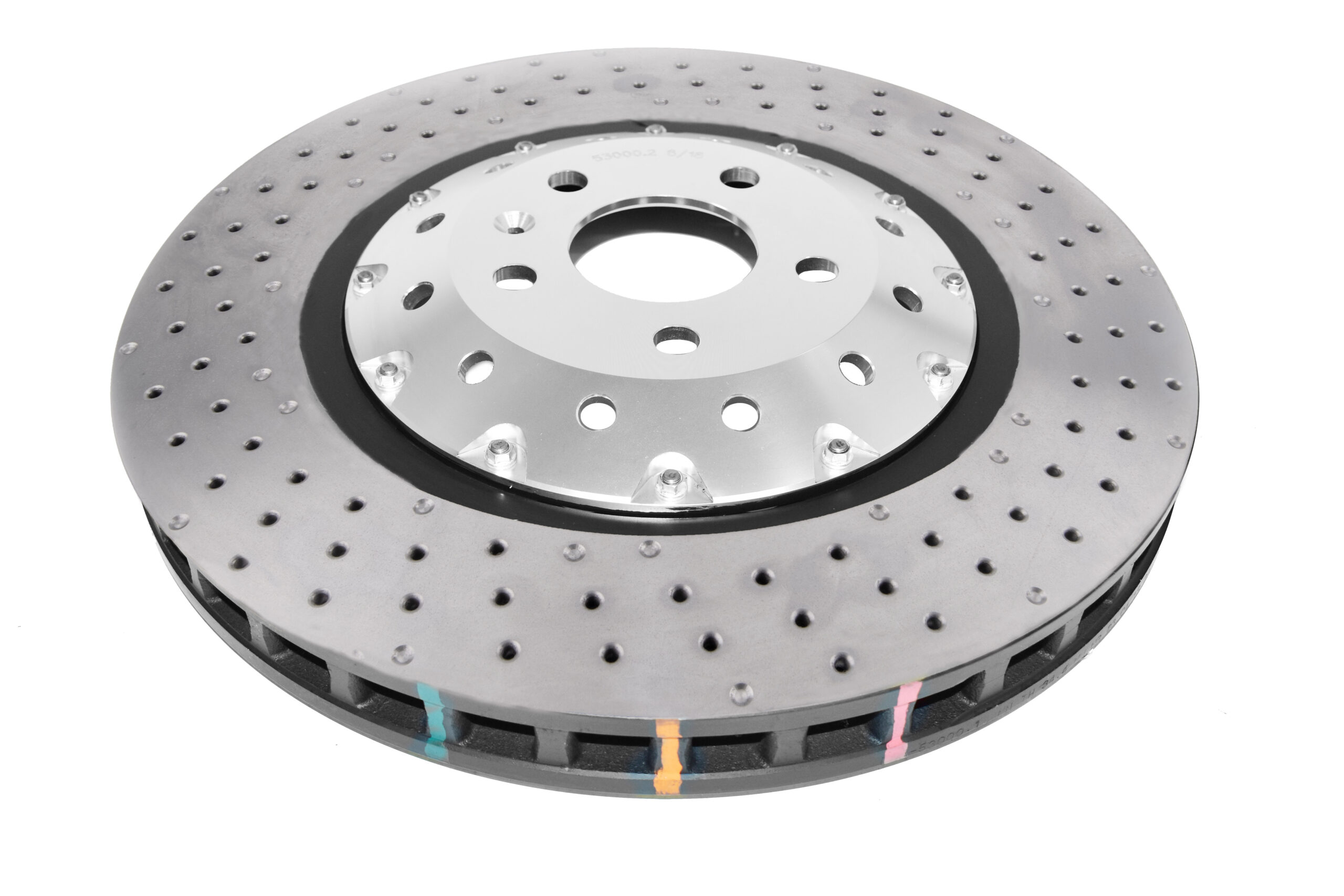 DBA - 5000 series - Crossed Drilled & Dimpled Silver Hat