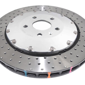 DBA - 5000 series - Crossed Drilled & Dimpled Silver Hat