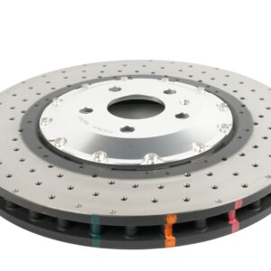 DBA - 5000 series - Crossed Drilled & Dimpled Silver Hat