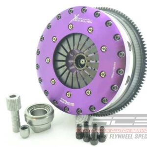 Xtreme Performance - 230mm Rigid Ceramic Twin Plate Clutch Kit Incl Flywheel 1800Nm