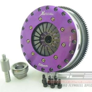 Xtreme Performance - 230mm Rigid Ceramic Twin Plate Clutch Kit Incl Flywheel 1800Nm