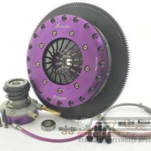 Xtreme Performance - 230mm Organic Twin Plate Clutch Kit Incl Flywheel & CSC 1200Nm