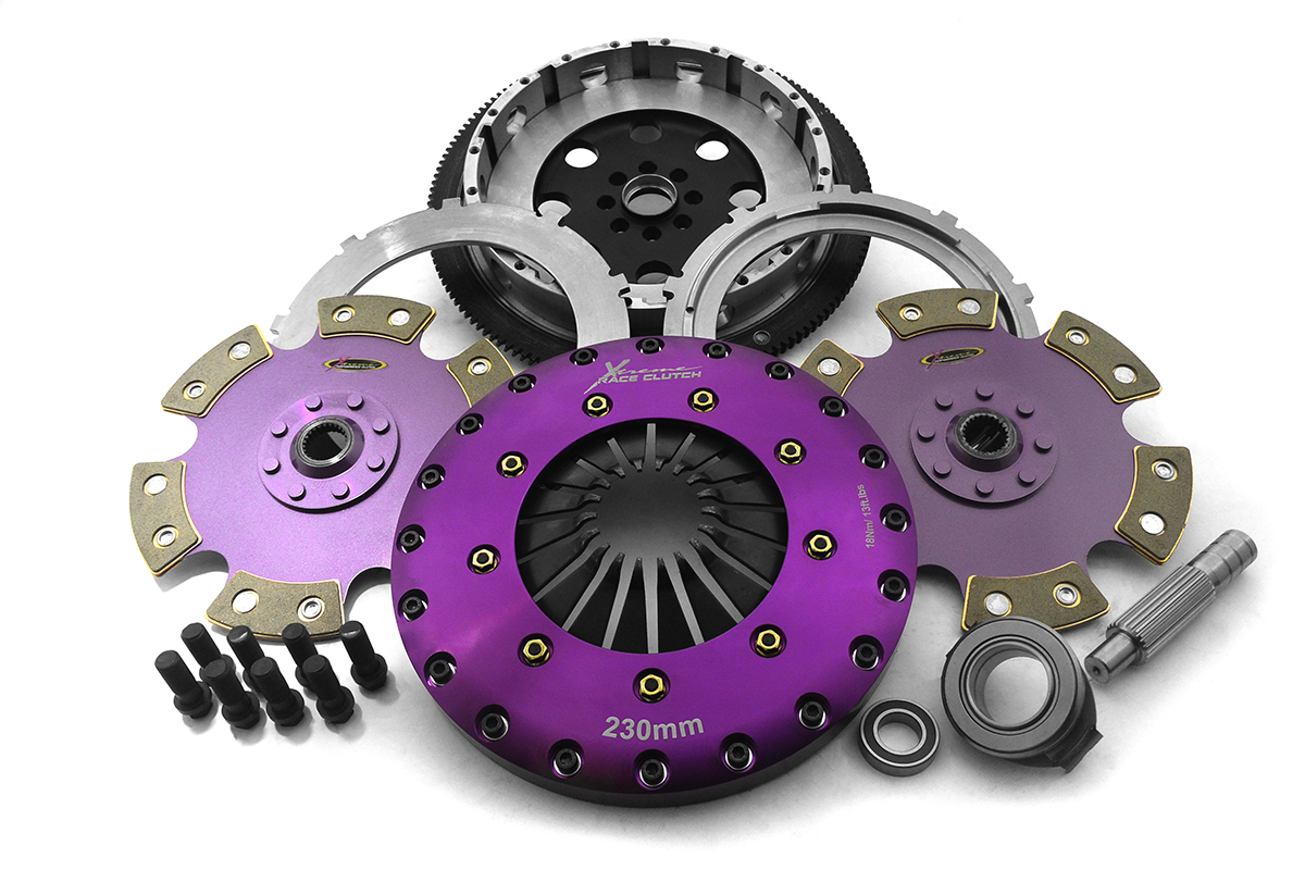 Xtreme Performance - 230mm Rigid Ceramic Twin Plate Clutch Kit Incl Flywheel 1800Nm