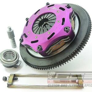 Xtreme Performance - 184mm Rigid Ceramic Twin Plate Clutch Kit Incl Flywheel 1220Nm