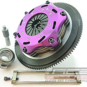Xtreme Performance - 184mm Rigid Ceramic Twin Plate Clutch Kit Incl Flywheel 1220Nm