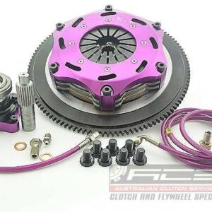 Xtreme Performance - 184mm Rigid Ceramic Twin Plate Clutch Kit Incl Flywheel & CSC 1220Nm