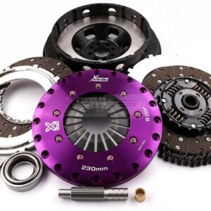 Xtreme Performance - 230mm Sprung hub Organic Twin Plate Clutch Kit Incl Flywheel 1000Nm