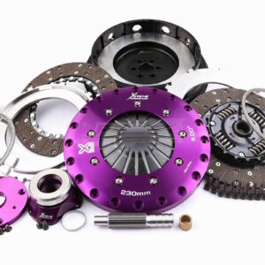 Xtreme Performance - 230mm Sprung hub Organic Twin Plate Clutch Kit Incl Flywheel & CSC 1000Nm