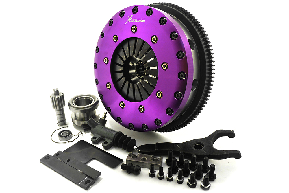 Xtreme Performance - 230mm Sprung Organic Twin Plate Clutch Kit Incl Flywheel 1000Nm