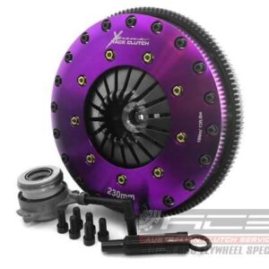 Xtreme Performance - 230mm Sprung hub Organic Twin Plate Clutch Kit Incl Flywheel & CSC 1000Nm (6 bolts)
