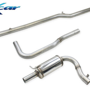 INOX CAR - TUBO CENTRALE DIRETTO + POSTERIORE MITSUBISHI LANCER/CARISMA 2.0 TURBO 4X4 EVOLUZIONE IV-V-VI