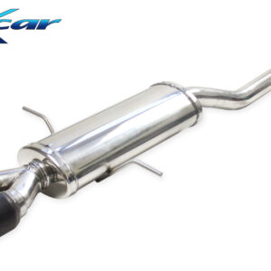 INOX CAR - POSTERIORE CENTRALE CON USCITA 2 X DIAM.80 RACING BLACK CERAMIC MINI COOPER S JCW R56 211CV 2009-2012