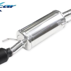 INOX CAR- POSTERIORE CON USCITA DIAM. 100 RACING BLACK CERAMIC OPEL ADAM S 1.4 TURBO (150CV) 2015