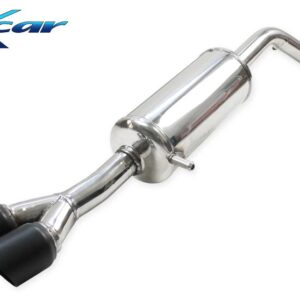 INOX CAR - POSTERIORE CON USCITA 2 X DIAM. 80 BLACK CERAMIC OPEL CORSA F 1.2I T GS-LINE (131CV) 2020