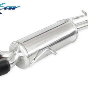 INOX CAR -  POSTERIORE CON USCITA 2 X DIAM. 80 RACING BLACK CERAMIC PEUGEOT 207 1.6 16V GTI (175CV) 2007