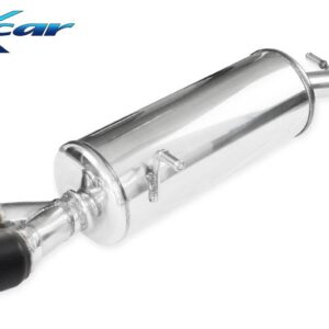 INOX CAR - POSTERIORE CON USCITA 2 X DIAM.80 RACING BLACK CERAMIC PEUGEOT 208 GTI 30TH 1.6 16V TURBO (208CV) 2015