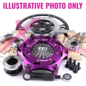 Xtreme Performance - 184mm Rigid Ceramic Twin Plate Clutch Kit Incl Flywheel 1220Nm