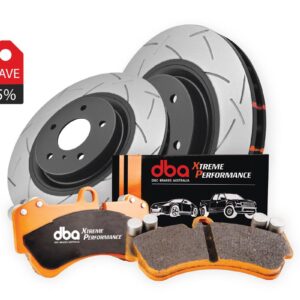 Brake Kit - 4000 Series T3 Slotted & Xtreme Performance Brake Pads (2x DBA4649S + DB1379XP)