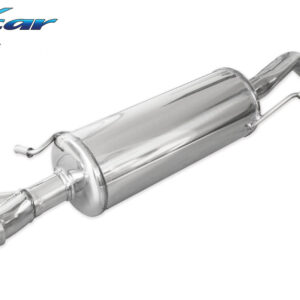 INOX CAR - POSTERIORE CON USCITA 2 X DIAM. 80 X-RACE VOLKSWAGEN POLO (TYPE 6C) 1.8 GTI (192CV) 2015